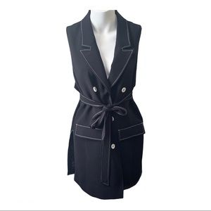 Michel Studio | Belted Blazer Vest